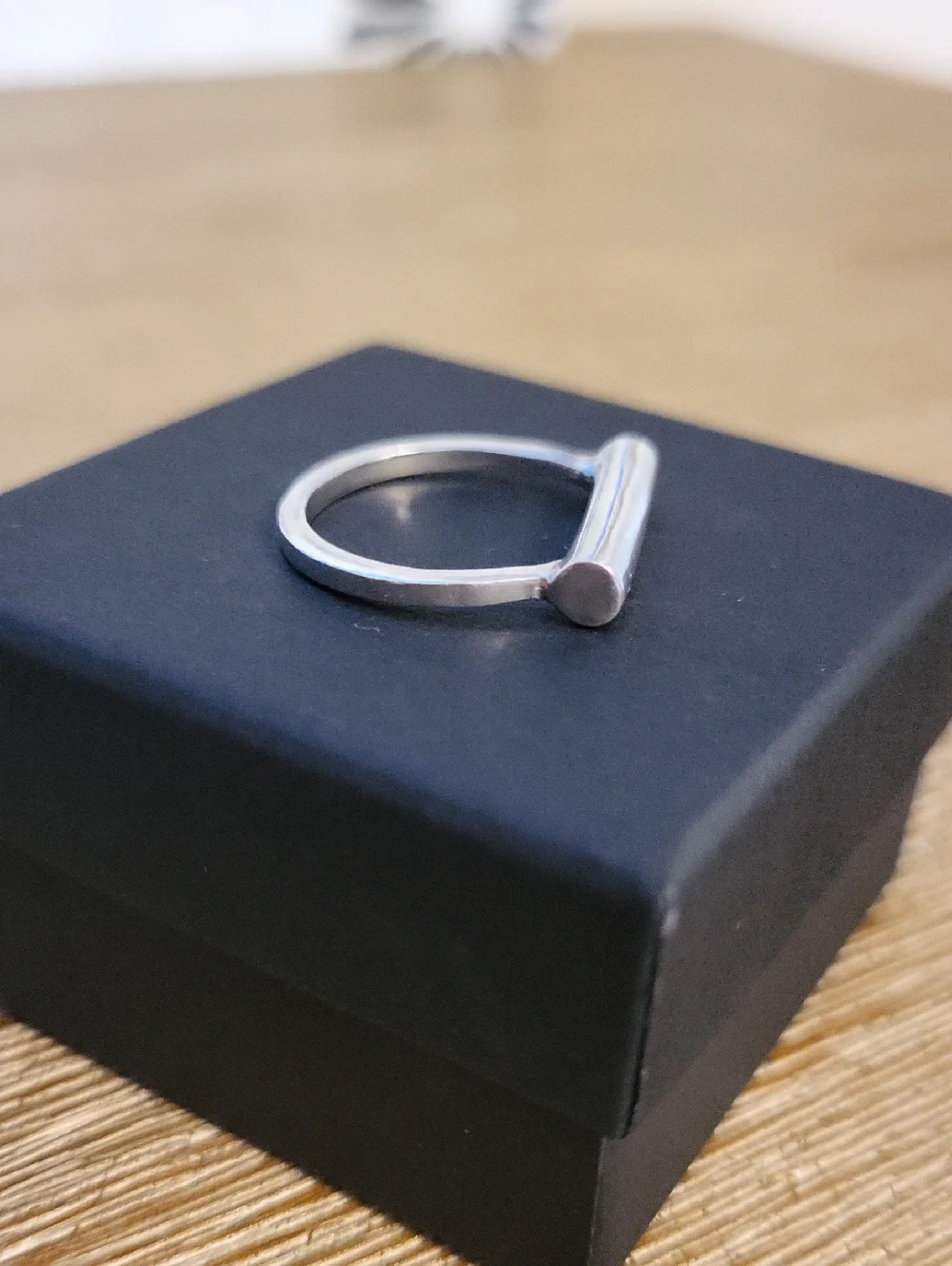 Sterling Silver Minimalist Bar Ring